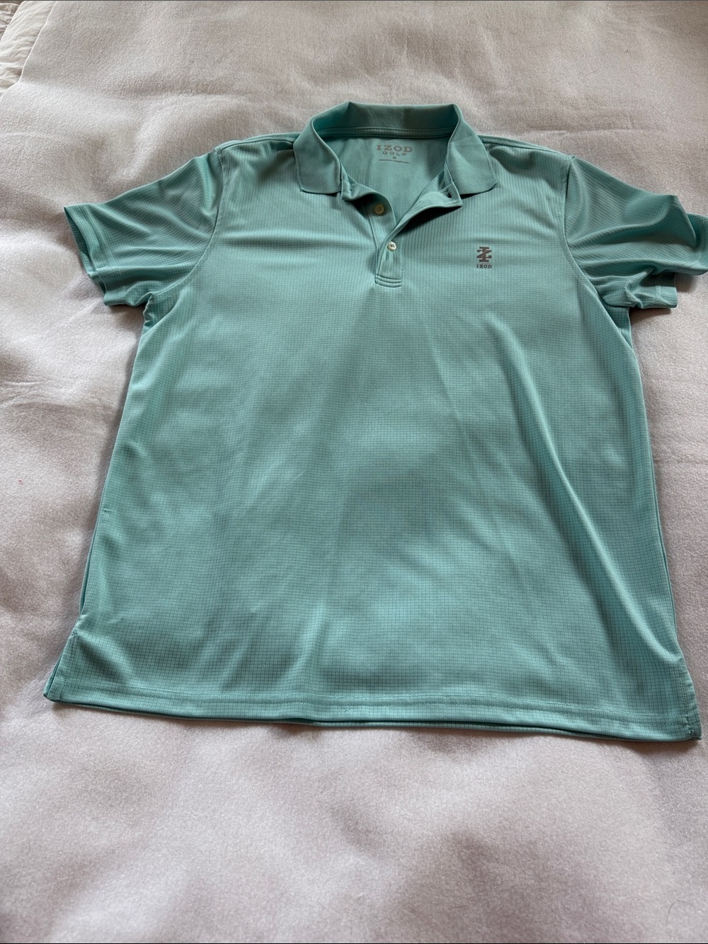 Men's Izod Golf  Polo in Seafoam Green